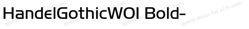 HandelGothicW01 Bold字体转换